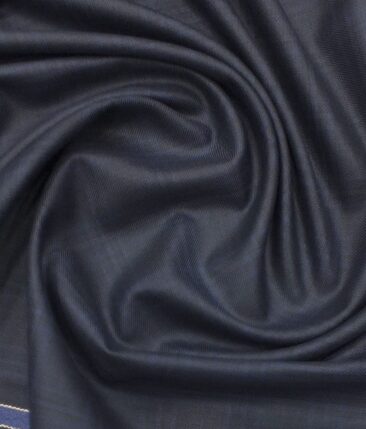 Raymond Dark Blue Checks Trouser Fabric With Exquisite Sky Blue Floral Printed Shirt Fabric (Unstitched)