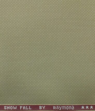 Raymond Beige Structured Trouser Fabric With Exquisite White base Beige Floral Print Shirt Fabric (Unstitched)