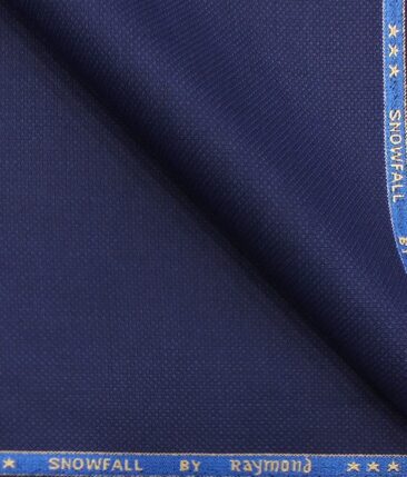 Raymond Royal Blue Structured Trouser Fabric With F.M. Hammerle White base Blue Checks Shirt Fabric (Unstitched)