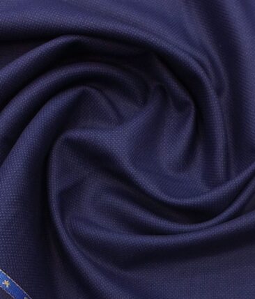 Raymond Royal Blue Structured Trouser Fabric With F.M. Hammerle White base Blue Checks Shirt Fabric (Unstitched)
