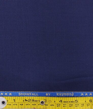Raymond Royal Blue Structured Trouser Fabric With F.M. Hammerle White base Blue Checks Shirt Fabric (Unstitched)
