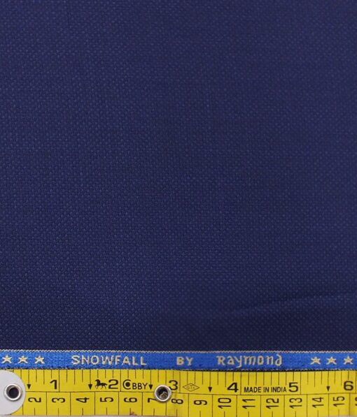 Raymond Royal Blue Structured Trouser Fabric With F.M. Hammerle White base Blue Checks Shirt Fabric (Unstitched)