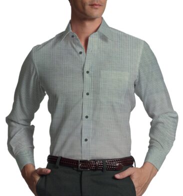 Raymond Worsted Grey Self Design Trouser Fabric With J.hampstead by Siyaram's White & Black Structured Shirt Fabric (Unstitched)