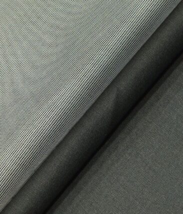 Raymond Worsted Grey Self Design Trouser Fabric With J.hampstead by Siyaram's White & Black Structured Shirt Fabric (Unstitched)