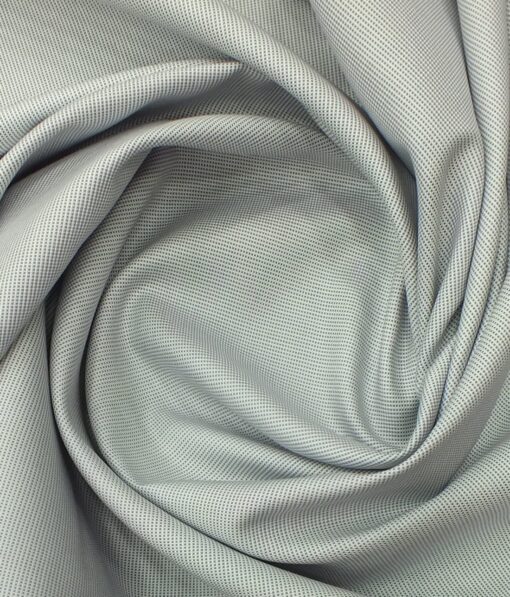 J.Hampstead by Siyaram's Men's Light Grey 100% Giza Cotton Pin-Point Oxford Weave Shirt Fabric (1.60 M)