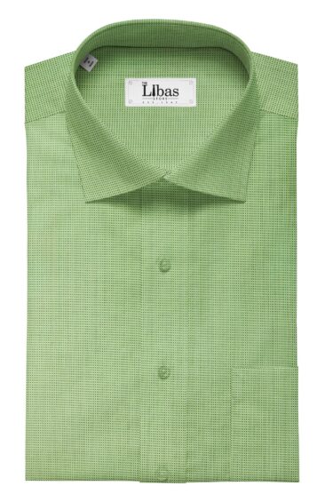 J.Hampstead by Siyaram's Men's Olive Green 100% Giza Cotton Pin-Point Oxford Weave Shirt Fabric (1.60 M)