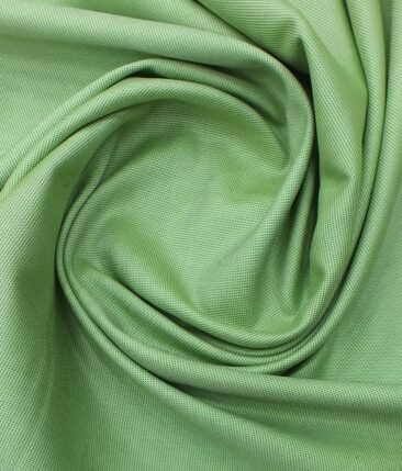 J.Hampstead by Siyaram's Men's Olive Green 100% Giza Cotton Pin-Point Oxford Weave Shirt Fabric (1.60 M)