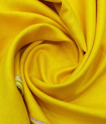 J.hampstead by Siyaram's BumbleBEE Yellow 100% Pure Linen 60 LEA Jacquard Structure Shirt Fabric (1.60 M)