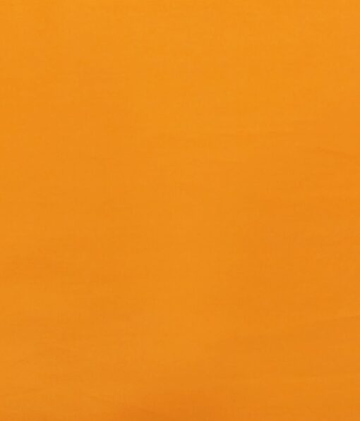 Nemesis Men's Bright Orange 100% Egyptian Giza Cotton Satin Weave Shirt Fabric (1.60 M)