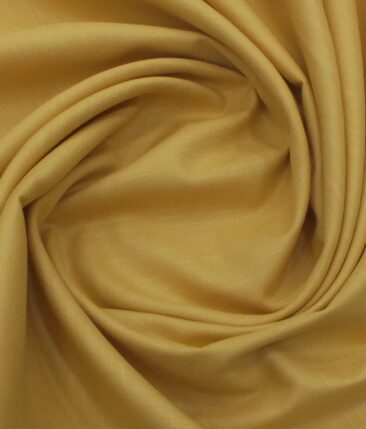 Nemesis Men's Canary Yellow 100% Cotton Chambray Weave Structured Shirt Fabric (1.60 M)