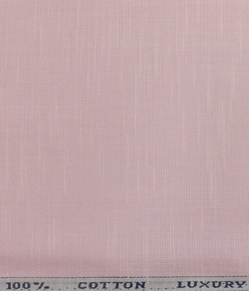 Nemesis Men's Lemonade Pink 100% Cotton Chambray Weave Structured Shirt Fabric (1.60 M)