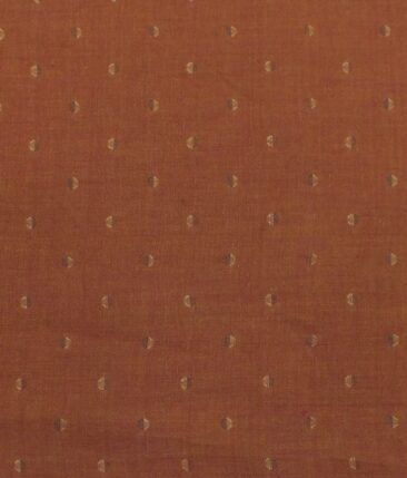 Solino Copper 100% Pure Linen 60 LEA Dobby Shirt Fabric (1.60 M)