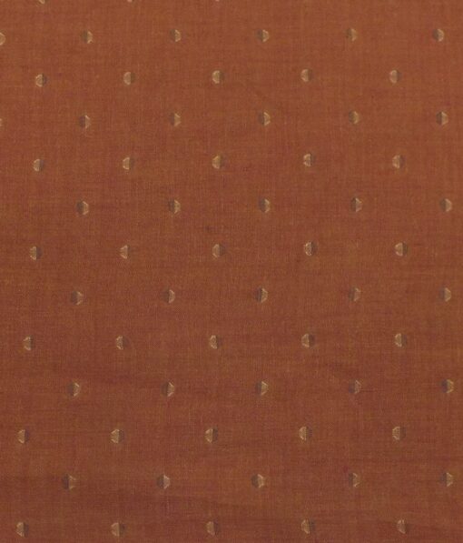 Solino Copper 100% Pure Linen 60 LEA Dobby Shirt Fabric (1.60 M)