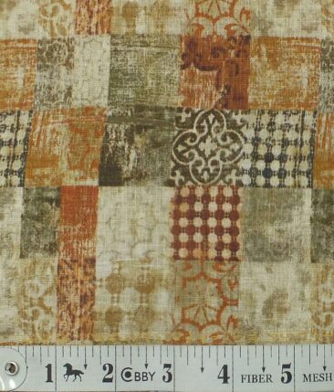 Linen Club Multi Color 100% Pure Linen 60 Lea Digital Print Shirt Fabric (1.60 M)