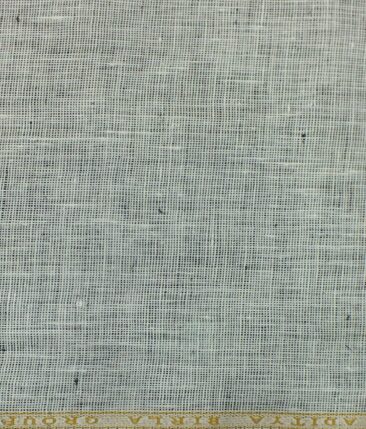 Linen Club Light Grey 100% Pure Linen Structured Trouser Fabric (1.30 M)
