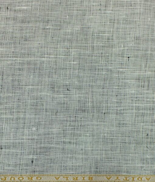 Linen Club Light Grey 100% Pure Linen Structured Trouser Fabric (1.30 M)