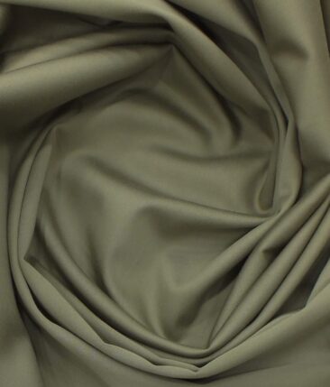 Ankur by Arvind Hazelwood Solid Cotton Lycra Stretchable Trouser Fabric (Unstitched - 1.40 Mtr)
