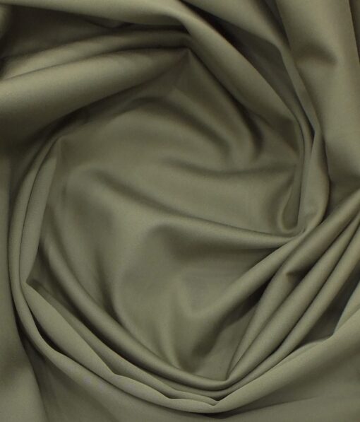 Ankur by Arvind Hazelwood Solid Cotton Lycra Stretchable Trouser Fabric (Unstitched - 1.40 Mtr)