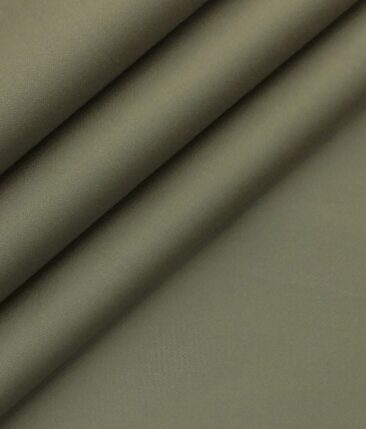 Ankur by Arvind Hazelwood Solid Cotton Lycra Stretchable Trouser Fabric (Unstitched - 1.40 Mtr)