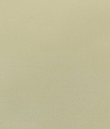 Ankur by Arvind Latte Beige Solid Cotton Lycra Stretchable Trouser Fabric (Unstitched - 1.40 Mtr)
