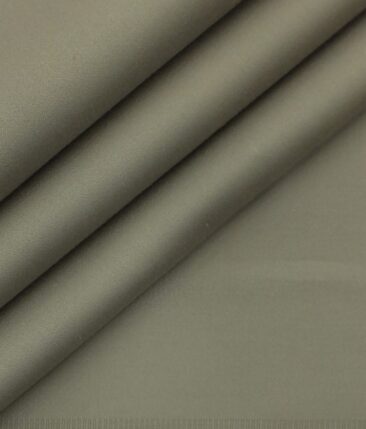 Ankur by Arvind Mouse Solid Cotton Lycra Stretchable Trouser Fabric (Unstitched - 1.40 Mtr)
