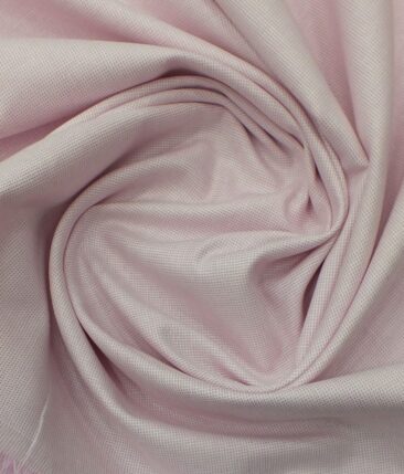 Bombay Rayon Men's Pink 100% Cotton Structured Shirt Fabric (1.60 M)