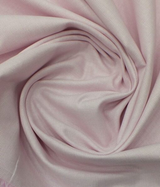 Bombay Rayon Men's Pink 100% Cotton Structured Shirt Fabric (1.60 M)