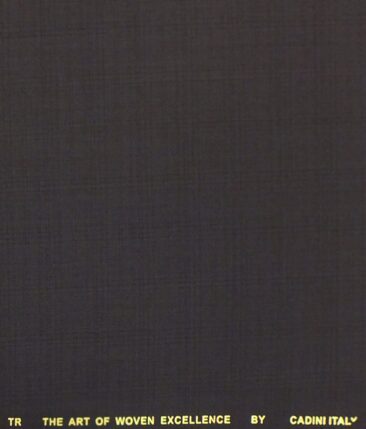 Cadini by Siyaram's Dark Wine Self Checks Premium Three Piece Suit Fabric (Unstitched - 3.75 Mtr)