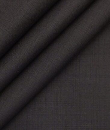 Cadini by Siyaram's Dark Wine Self Checks Premium Three Piece Suit Fabric (Unstitched - 3.75 Mtr)