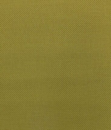 Don & Julio (D&J) Mustard Yellow Structured Terry Rayon Three Piece Suit Fabric (Unstitched - 3.75 Mtr) - Image 3