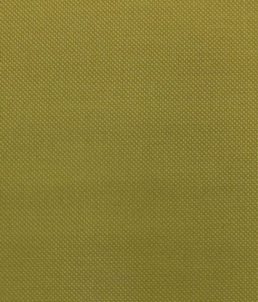 Don & Julio (D&J) Mustard Yellow Structured Terry Rayon Three Piece Suit Fabric (Unstitched - 3.75 Mtr) - Image 3