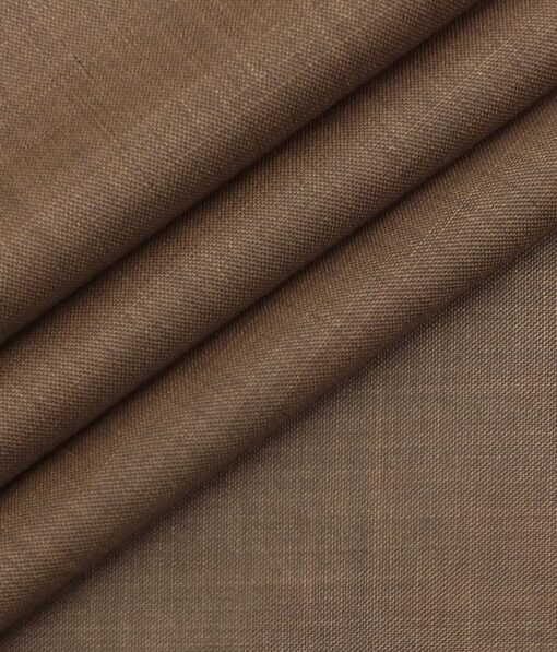 Fashion Flair Copper Self Design Terry Rayon Premium Three Piece Suit Fabric (Unstitched - 3.75 Mtr)