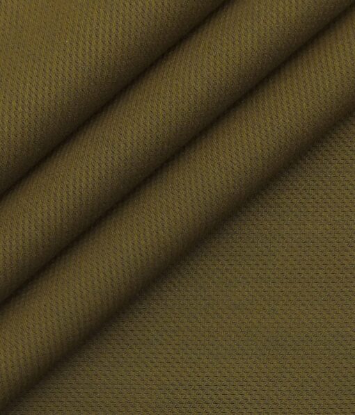 Fashion Flair Hazelnut Brown Structured Terry Rayon Premium Three Piece Suit Fabric (Unstitched - 3.75 Mtr)