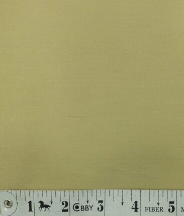 Fabio Rossini Men's Sand Castle Beige 100% Premium Cotton Solid Shirt Fabric (1.60 M)