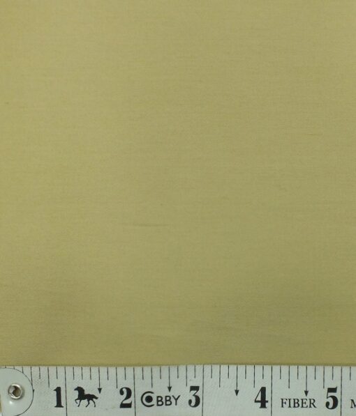 Fabio Rossini Men's Sand Castle Beige 100% Premium Cotton Solid Shirt Fabric (1.60 M)