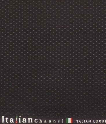 Italian Channel Dark Wine Dobby Structured Terry Rayon Premium Three Piece Suit Fabric (Unstitched - 3.75 Mtr)