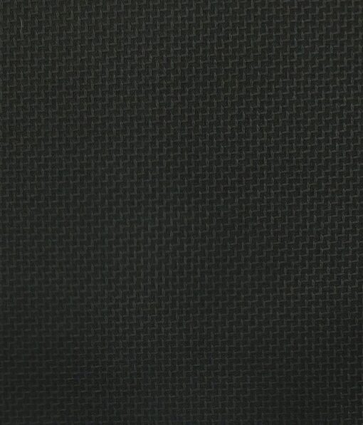 Mark & Peanni Black Structured Weave Terry Rayon Premium Three Piece Suit Fabric (Unstitched - 3.75 Mtr)
