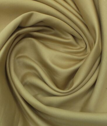 Solino Beige 50% Cotton 50% Linen Self Trouser Fabric (Unstitched - 1.30 Mtr)