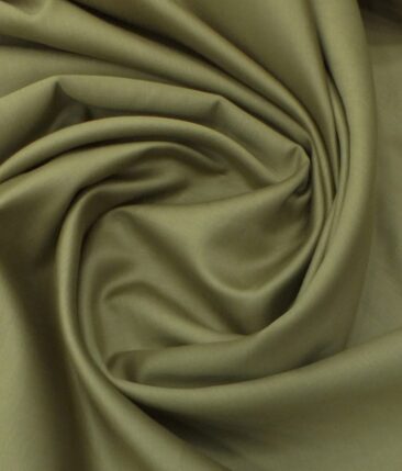 Solino Light Mehandi Green 50% Cotton 50% Linen Self Trouser Fabric (Unstitched - 1.30 Mtr)