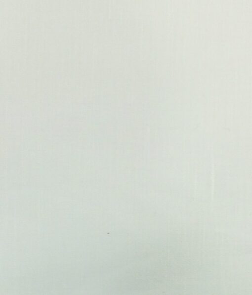 Solino White 50% Cotton 50% Linen Self Trouser Fabric (Unstitched - 1.30 Mtr)