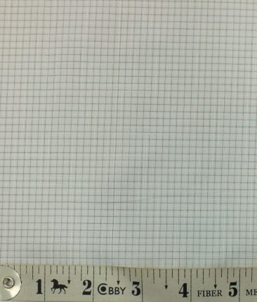 Exquisite Light Grey Mini Checks Cotton Blend Shirt Fabric (2.40 M)