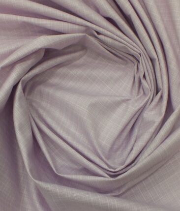 Exquisite Pink Self Design Cotton Blend Shirt Fabric (2.40 M)