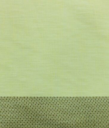 Exquisite Khadi Look Light Lemon Yellow Cotton Blend Designer Shirt Fabric (2.40 M)