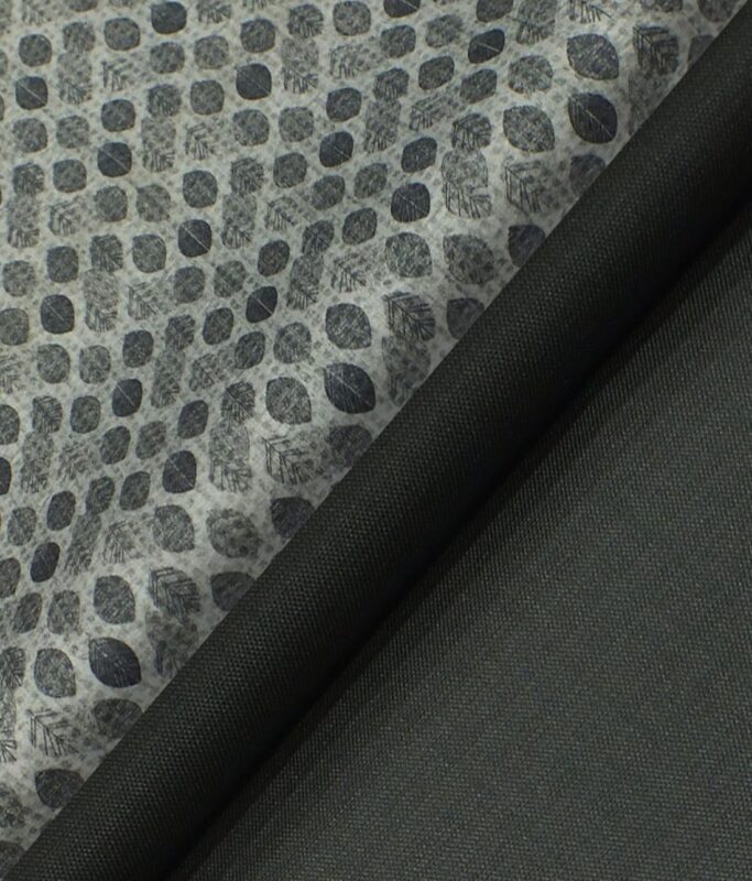 Raymond Blackish Grey Self Design Trouser Fabric With Monza Light Grey Floral Printed Shirt Fabric (Unstitched)