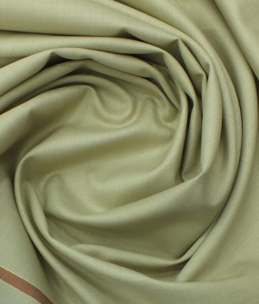 Raymond Beige Self Design Trouser Fabric With Grado by Grasim Light Dark Brown Jacquard Shirt Fabric (Unstitched) - Image 7