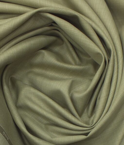 Raymond Mens Oat Beige Self Design Poly Viscose Trouser Fabric or 3 Piece Suit Fabric (Unstitched  1.25 Mtr)