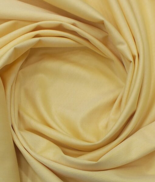 Arvind ButterScotch Yellow 100% Premium Cotton Self Dotted Structured Shirt Fabric (1.60 M)