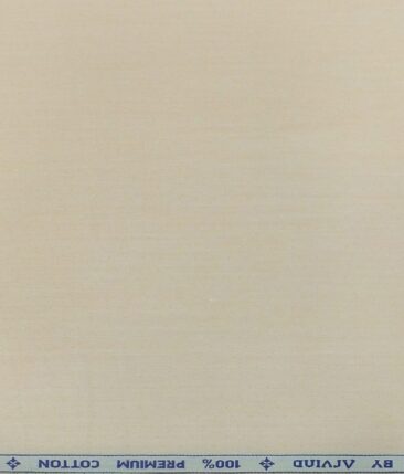 Arvind Cantaloupe Orange 100% Premium Cotton Self Dotted Structured Shirt Fabric (1.60 M)