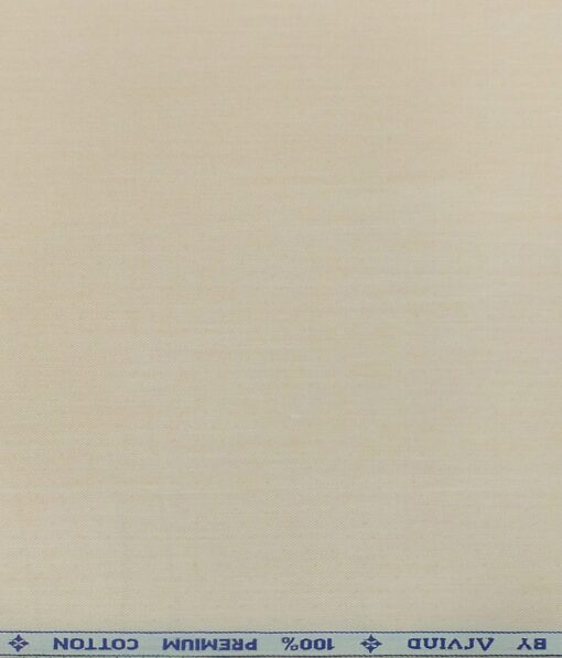 Arvind Cantaloupe Orange 100% Premium Cotton Self Dotted Structured Shirt Fabric (1.60 M)