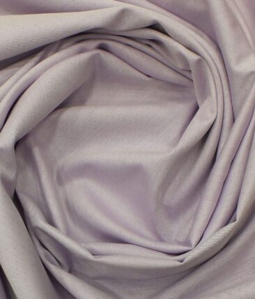 Arvind Lavender 100% Premium Cotton Self Dotted Structured Shirt Fabric (1.60 M)